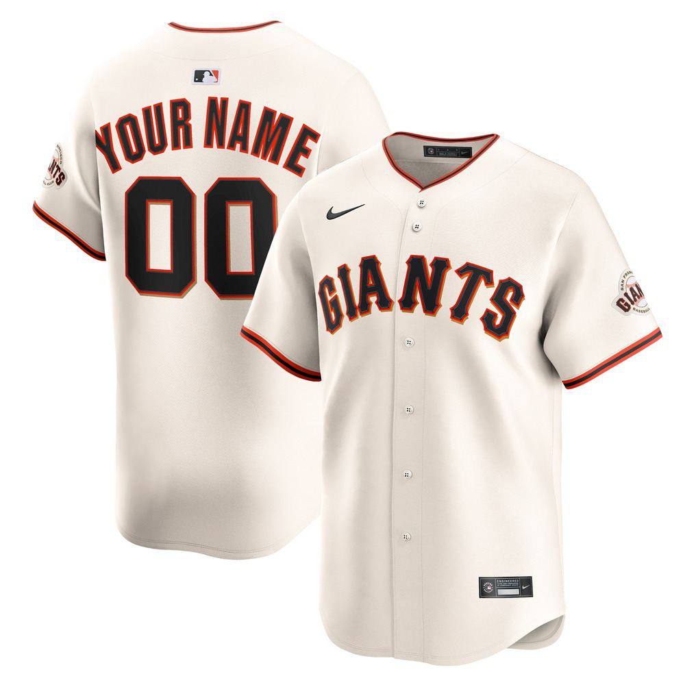 San Francisco Giants Home Limited Custom Roster Jersey - Cream-Pro Kit Vault | Brand New 26/27 Sports Jerseys
